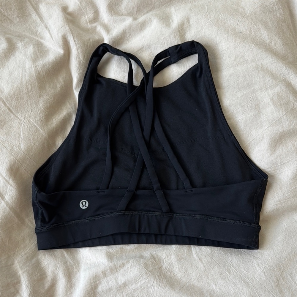 lululemon athletica Black Racerback Sports Bra